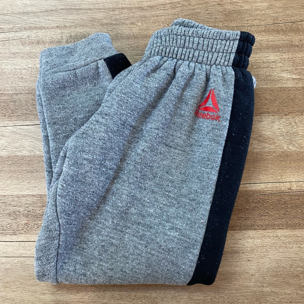Reebok sweats.